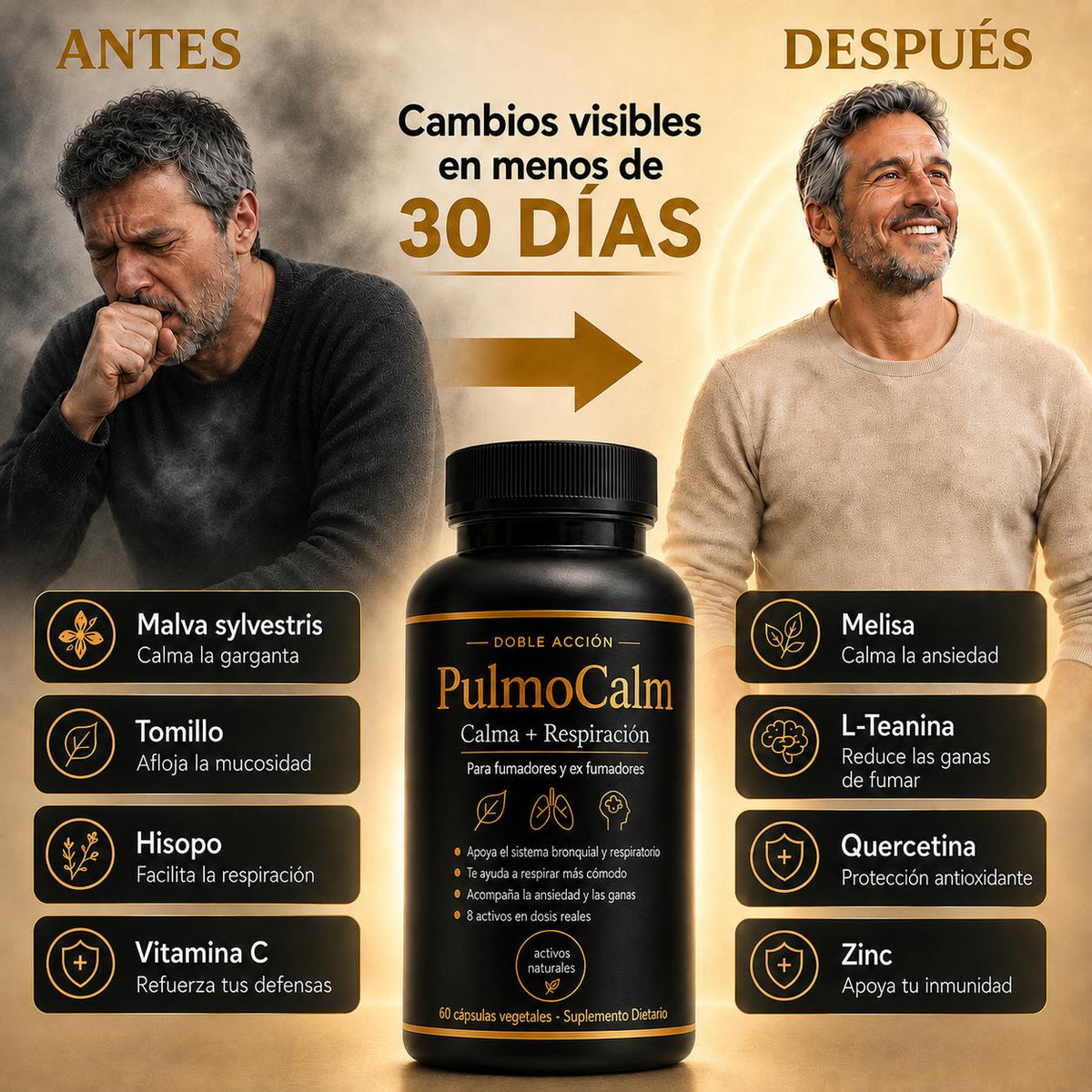PulmoCalm® – Doble Acción: Menos Ganas de Fumar, Más Aire para tu Cuerpo