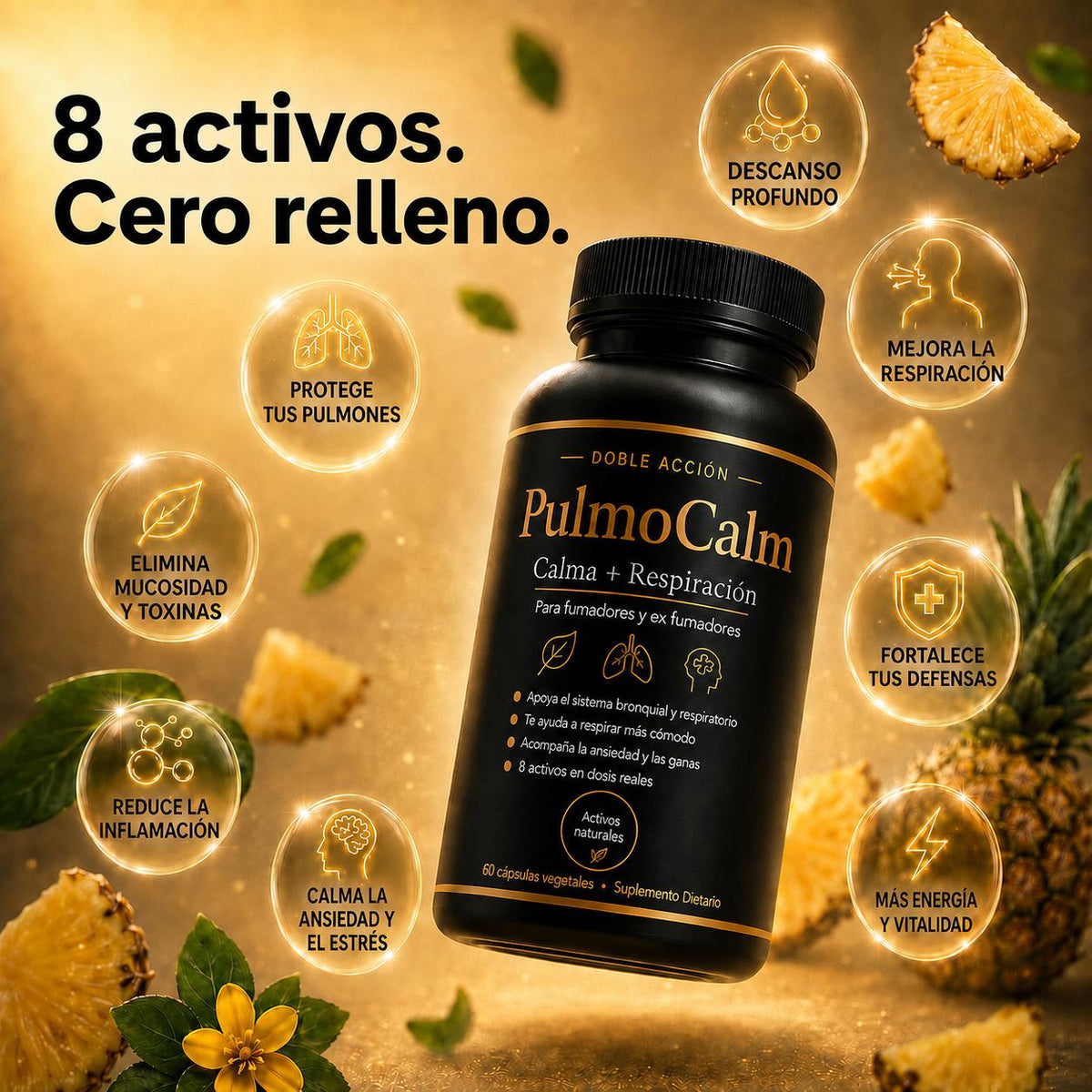 PulmoCalm® – Doble Acción: Menos Ganas de Fumar, Más Aire para tu Cuerpo