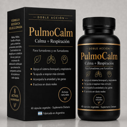 PulmoCalm® – Doble Acción: Menos Ganas de Fumar, Más Aire para tu Cuerpo
